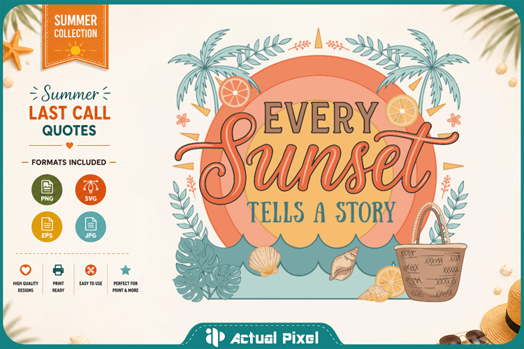 Summer Last Call SVG PNG