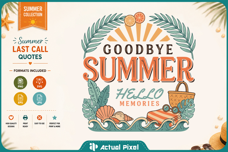 Summer Last Call SVG PNG example image 1