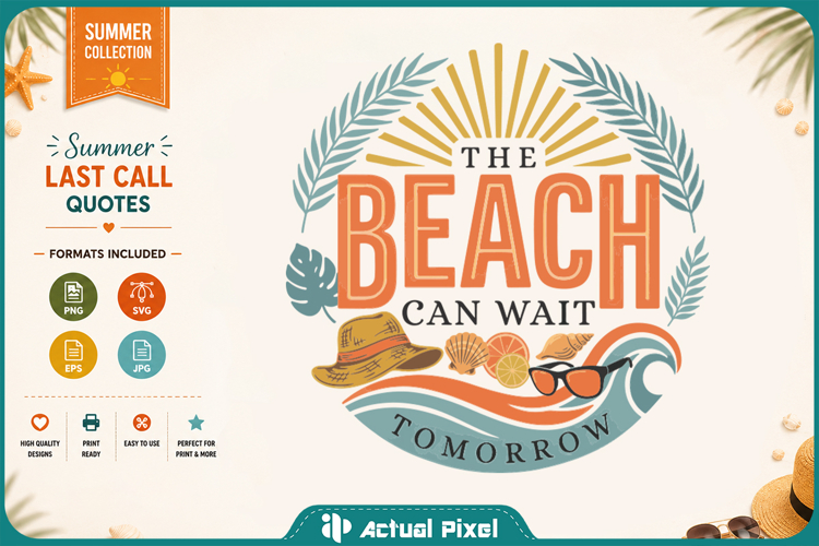 Summer Last Call SVG PNG