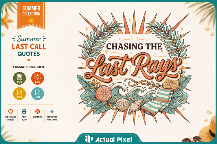 Summer Last Call SVG PNG