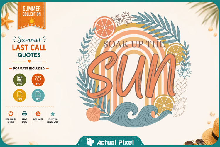 Summer Last Call SVG PNG example image 1