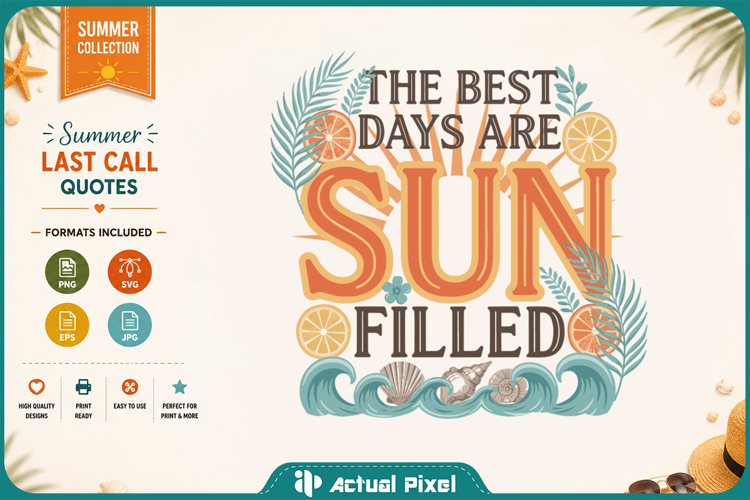 Summer Last Call SVG PNG