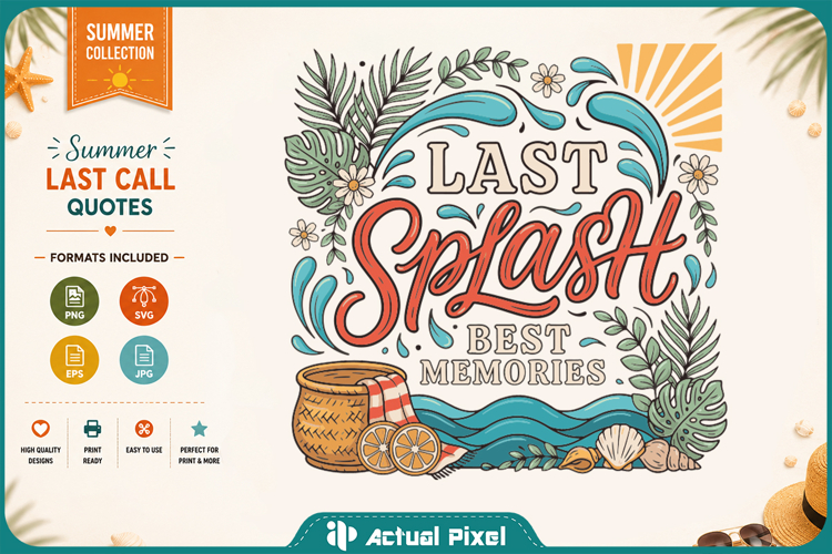 Summer Last Call SVG PNG