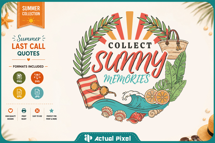 Summer Last Call SVG PNG