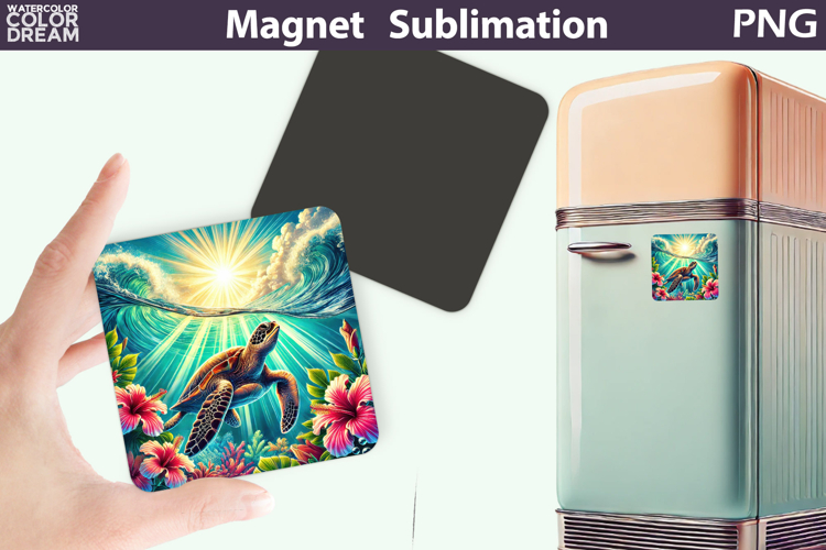 Sea Turtle Ocean Sun Rays | Summer Sublimation