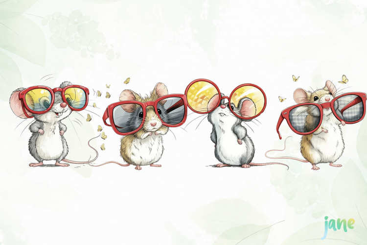 Summer Mouse Clipart