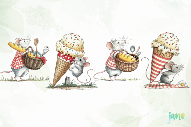 Summer Mouse Clipart
