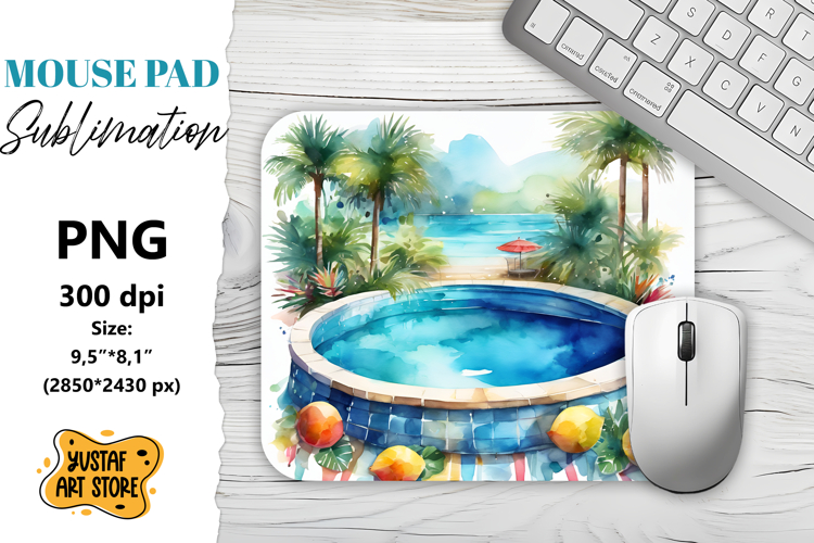 Vacation mouse pad sublimation. Summer mouse pad