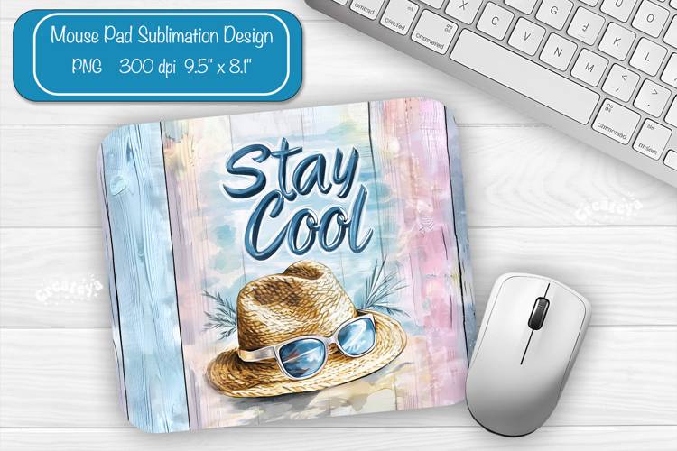 Beach Summer Mouse Pad Sublimation Farmhouse Desk Mat