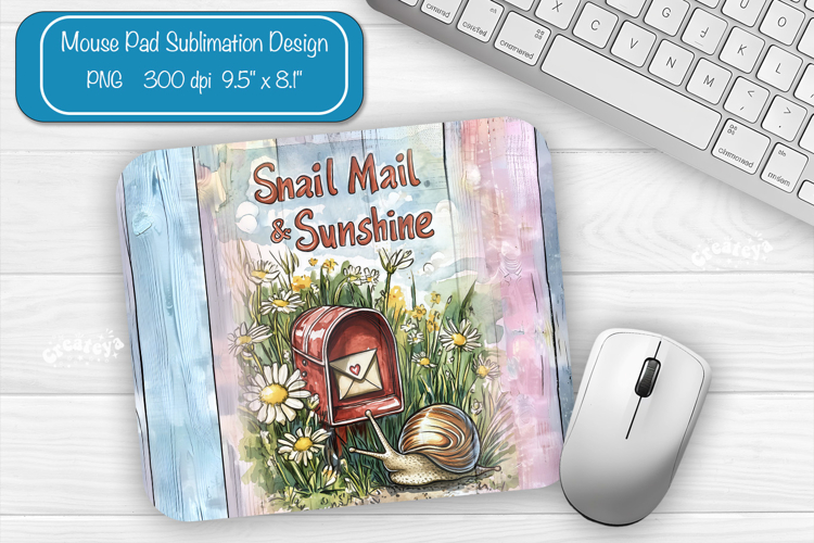 Summer Mouse Pad Sublimation Farmhouse Floral Desk Flowers