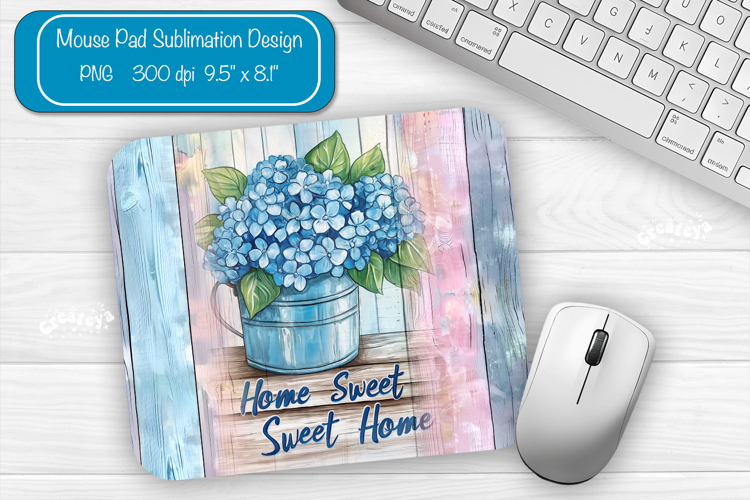 Flower Summer Mouse Pad Sublimation Farmhouse Desk Mat