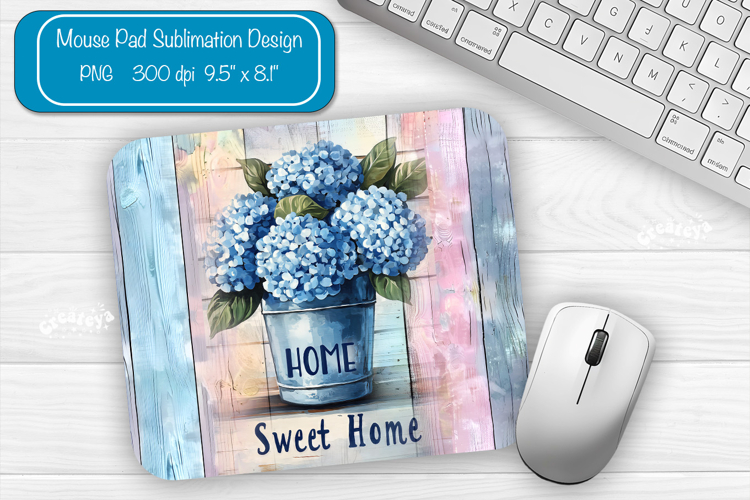 Flower Summer Mouse Pad Sublimation Farmhouse Desk Mat