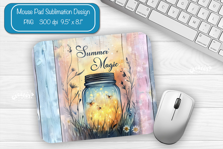 Garden Summer Mouse Pad Sublimation Farmhouse Desk Mat