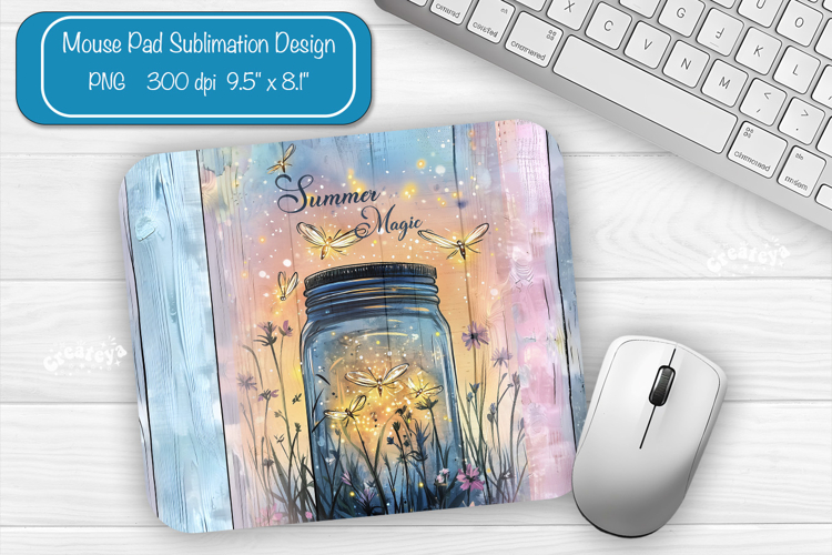 Flower Summer Mouse Pad Sublimation Farmhouse Desk Mat