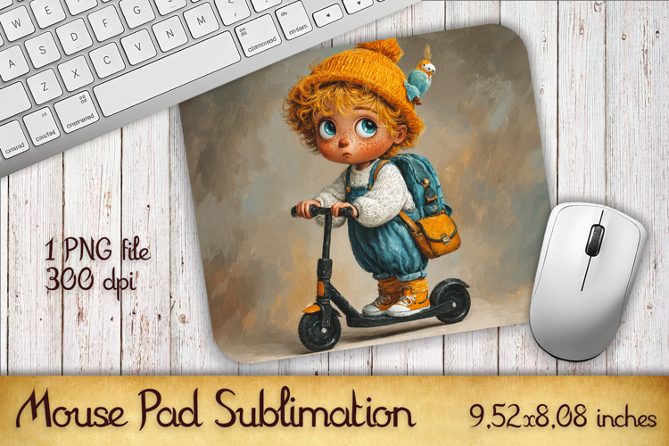 Summer Sun boy Mouse Pad | Sublimation PNG
