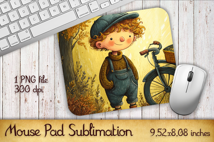 Summer Sun boy Mouse Pad | Sublimation PNG