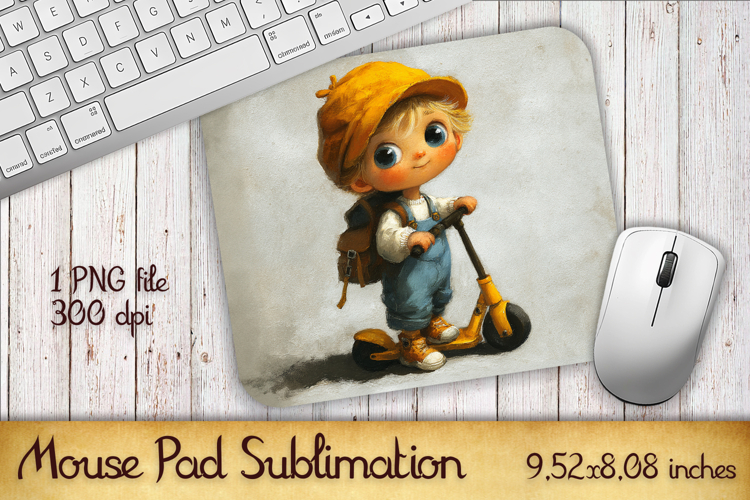 Summer Sun boy Mouse Pad | Sublimation PNG