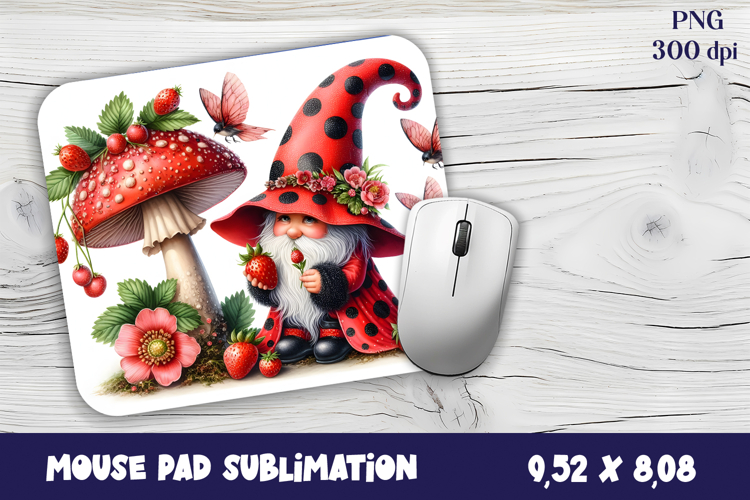 Gnome Mouse Pad. Autumn Mouse Pad