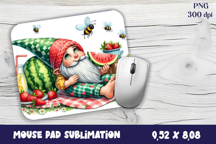 Gnome Mouse Pad. Autumn Mouse Pad