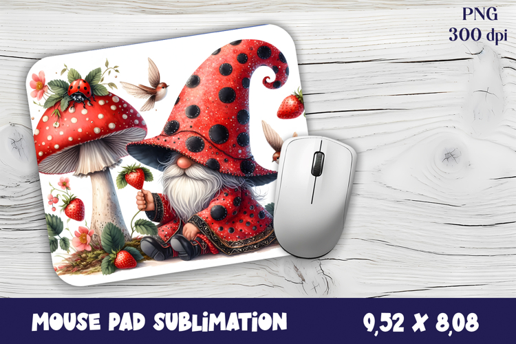 Gnome Mouse Pad. Autumn Mouse Pad