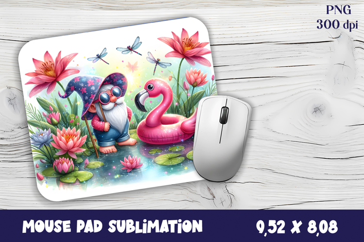Gnome Mouse Pad. Autumn Mouse Pad