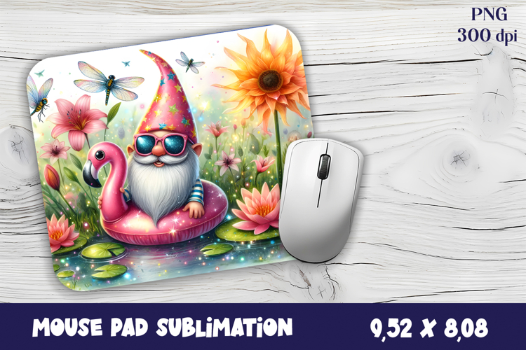 Gnome Mouse Pad. Autumn Mouse Pad