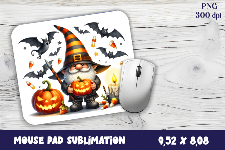Gnome Mouse Pad. Autumn Mouse Pad