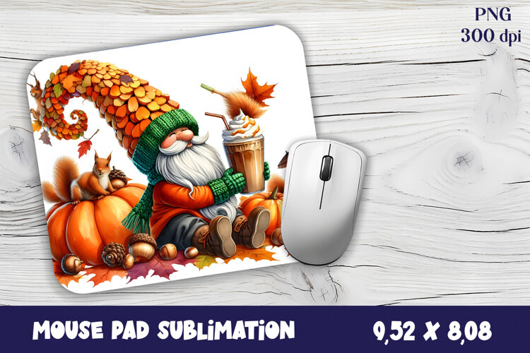 Gnome Mouse Pad. Autumn Mouse Pad example image 1