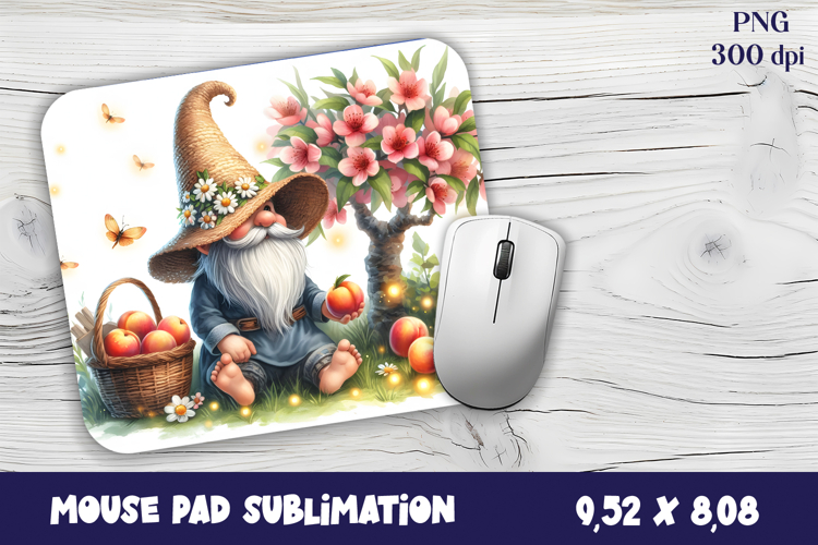 Gnome Mouse Pad. Autumn Mouse Pad