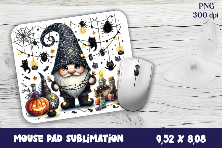 Gnome Mouse Pad. Autumn Mouse Pad