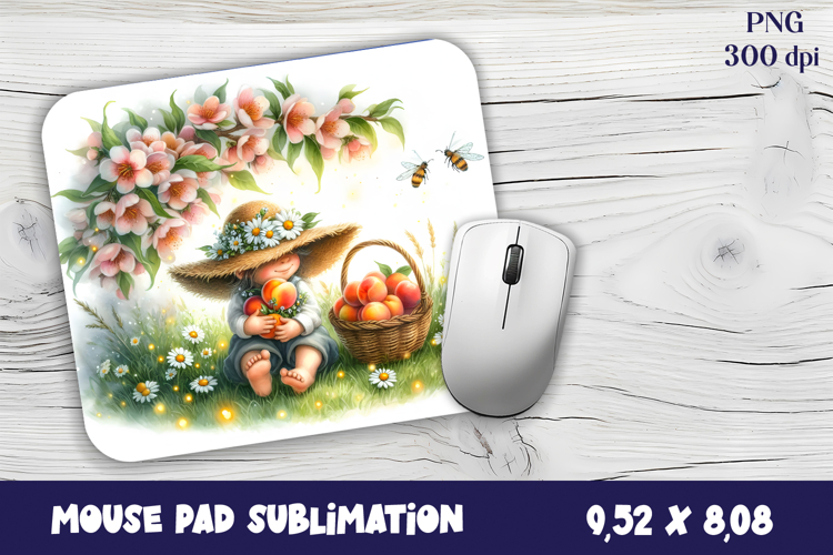 Gnome Mouse Pad. Summer Mouse Pad