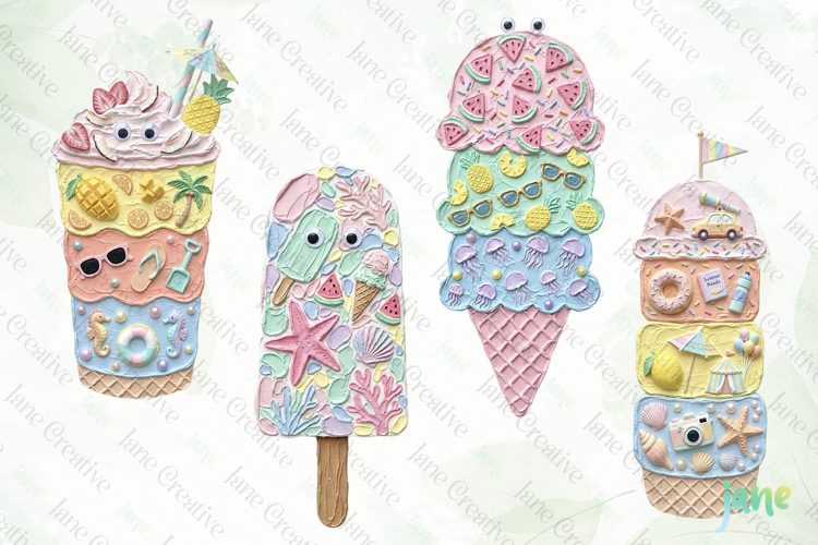 Summer Painted Clipart