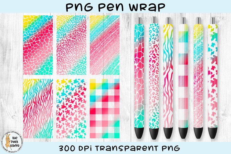 Summer Pen Wraps Waterslide Sublimation