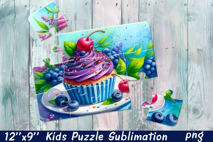 Kids puzzle | Puzzle sublimation, cake cream