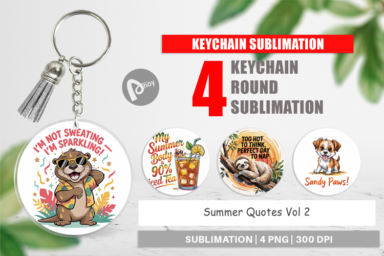Keychain Summer Quote