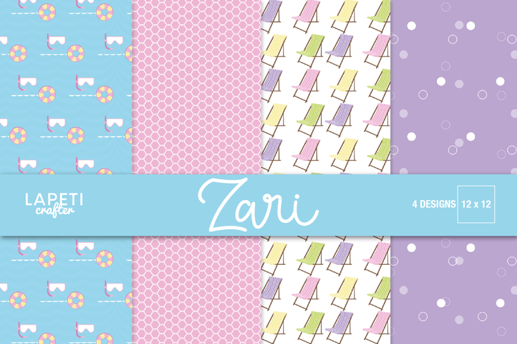 Beach Scrapbook Paper