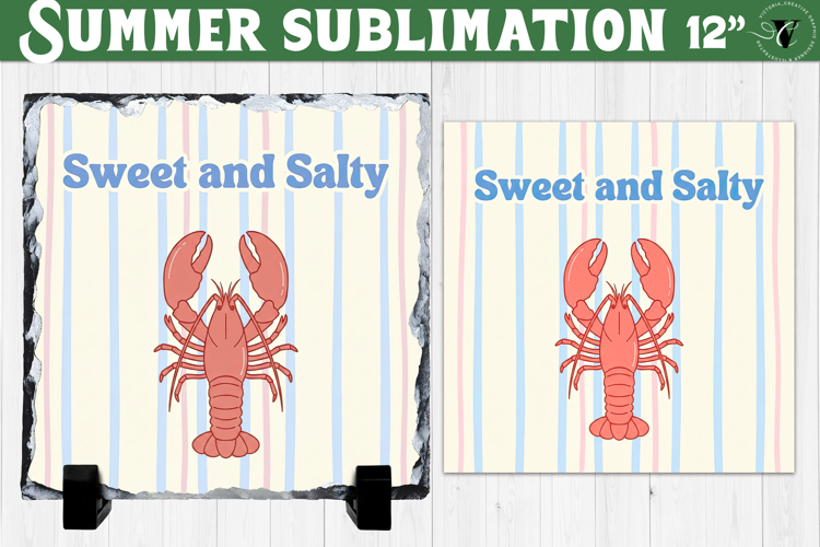 Sweet and Salty Sublimation | Summer Beach Slate Design