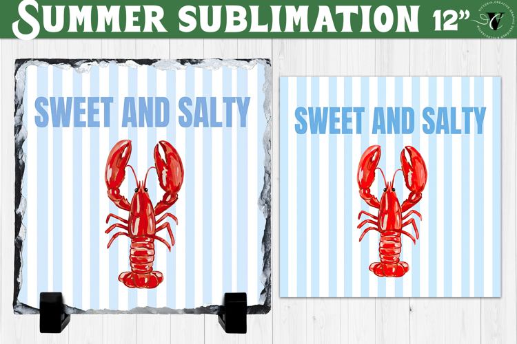 Sweet and Salty Sublimation | Summer Beach Slate Design