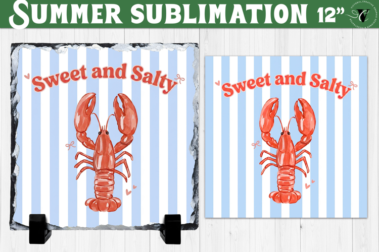 Sweet and Salty Sublimation | Summer Beach Slate Design