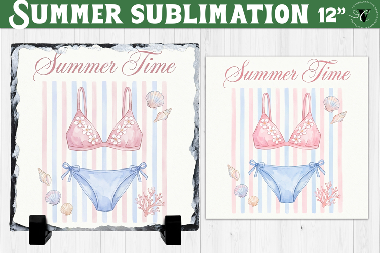 Summer time Sublimation | Summer Beach Slate Design