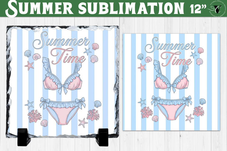 Summer time Sublimation | Summer Beach Slate Design