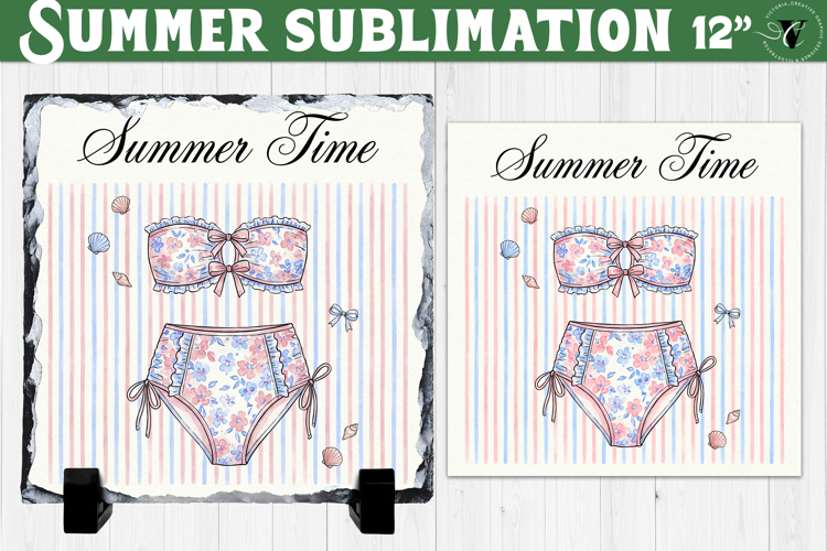 Summer time Sublimation | Summer Beach Slate Design