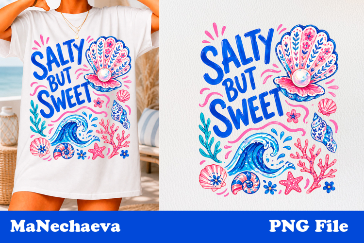 Summer Coastal Sublimation | Coastal Cutie Wave PNG