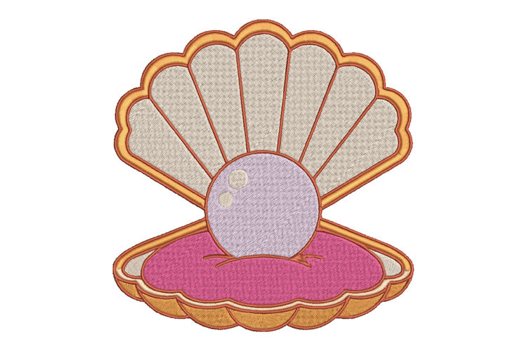 Summer Seashell embroidery design