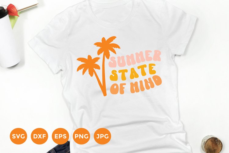 Summer State of Mind | Retro Svg | Palmtrees Svg example image 1