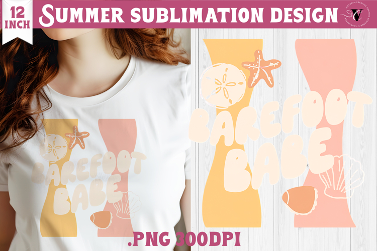 Summer Sublimation | Retro beach quote on stripes png