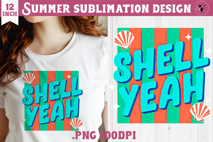 Summer Sublimation | Retro beach quote on stripes png