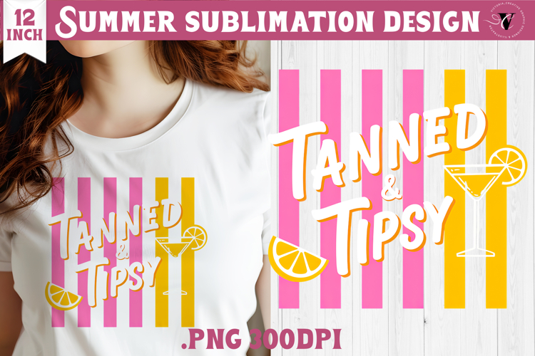 Summer Sublimation | Retro beach quote on stripes png