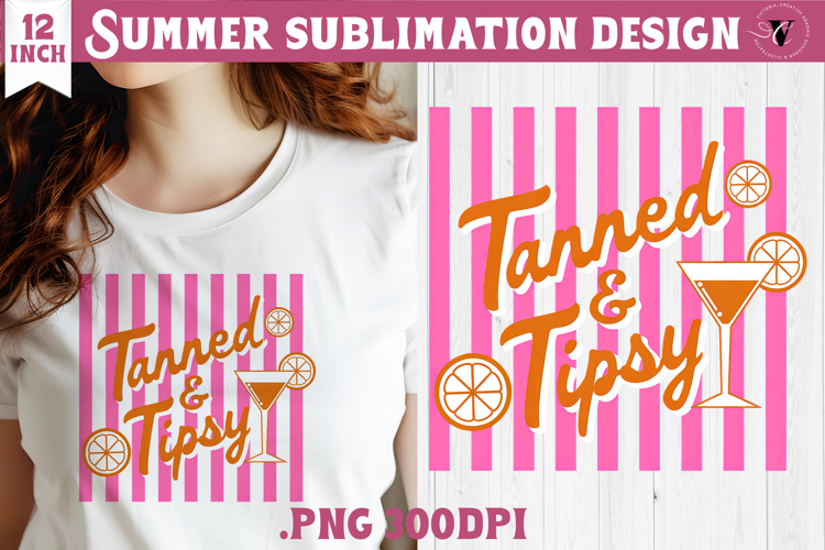 Summer Sublimation | Retro beach quote on stripes png