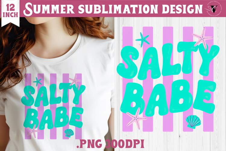 Summer Sublimation | Retro beach quote on stripes png